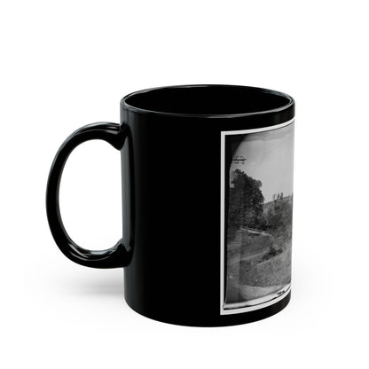 Antietam, Maryland. View On Antietam Creek (U.S. Civil War) Black Coffee Mug-The Sticker Space