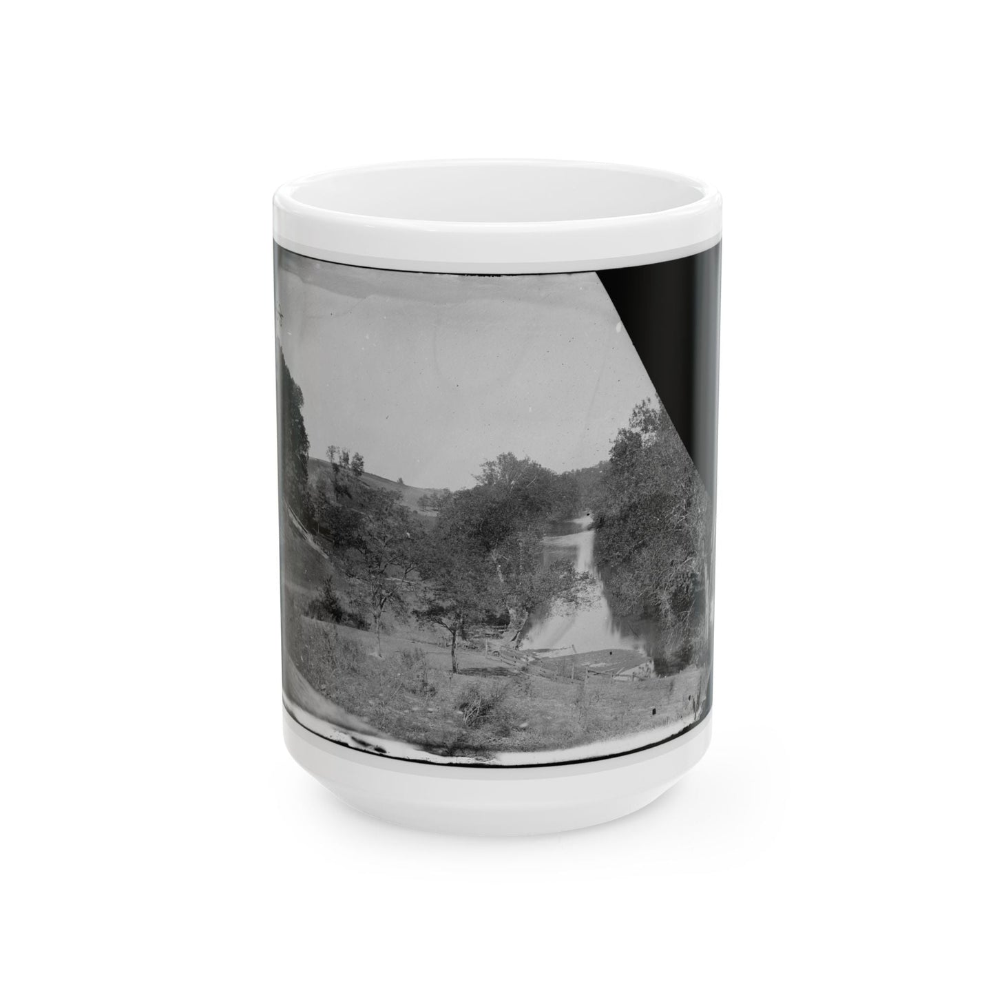 Antietam, Maryland. View On Antietam Creek (U.S. Civil War) White Coffee Mug