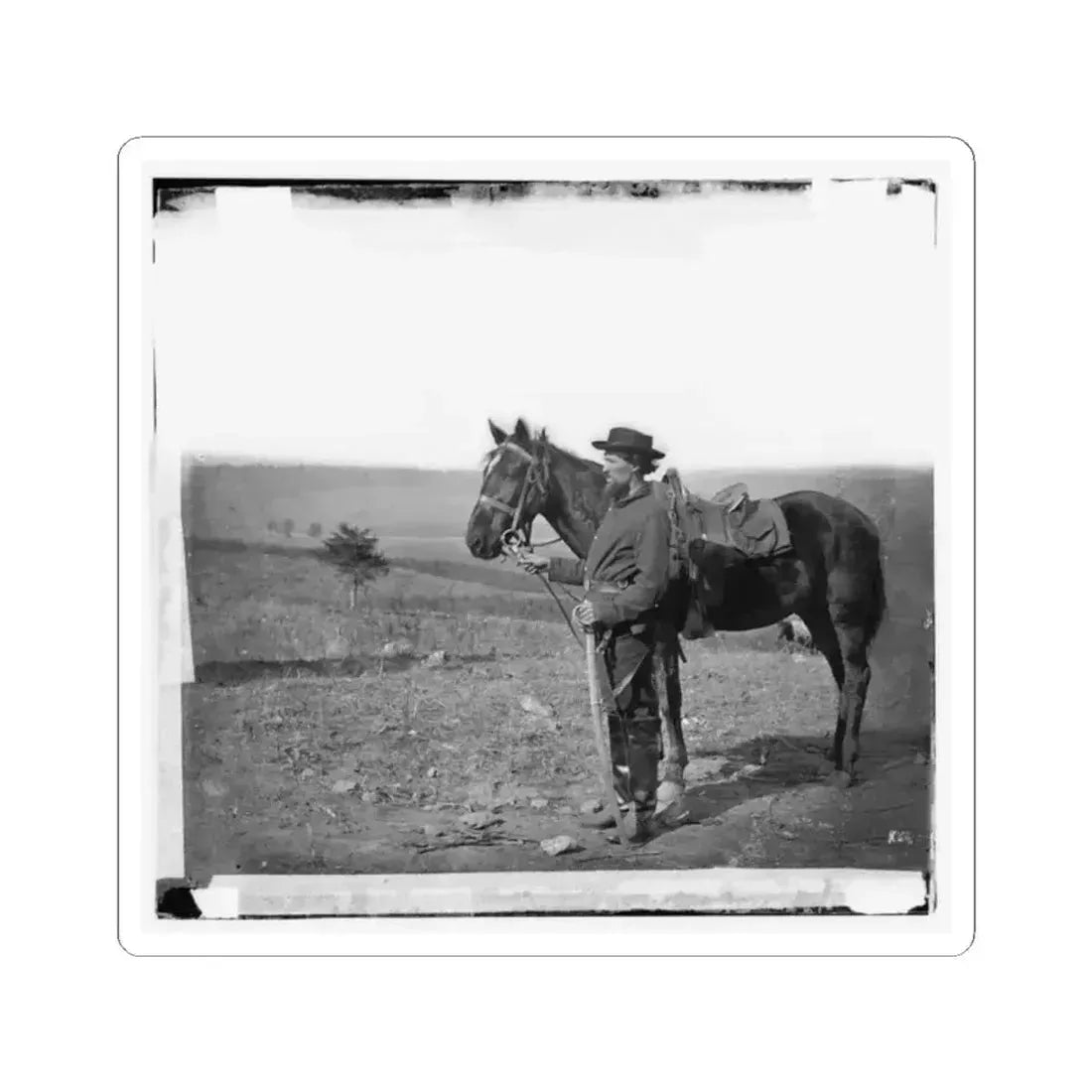 Antietam, Md. A Cavalry Orderly (U.S. Civil War) STICKER Vinyl Kiss-Cut Decal 2 Inch White - The Sticker Space