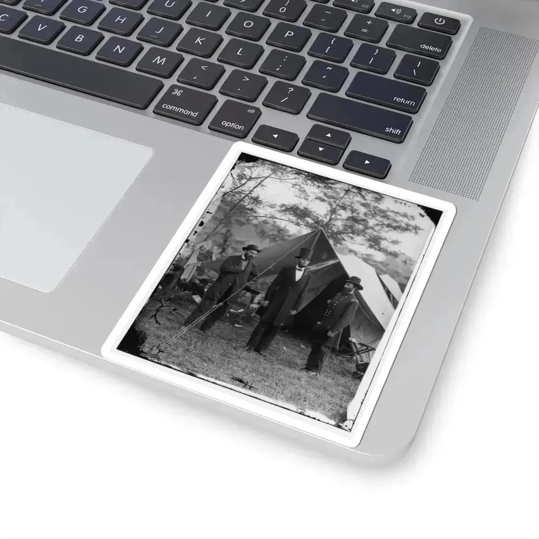 Antietam, Md. Allan Pinkerton, President Lincoln, and Maj. Gen. John A. Mcclernand; Another View (U.S. Civil War) STICKER Vinyl Kiss-Cut Decal - The Sticker Space