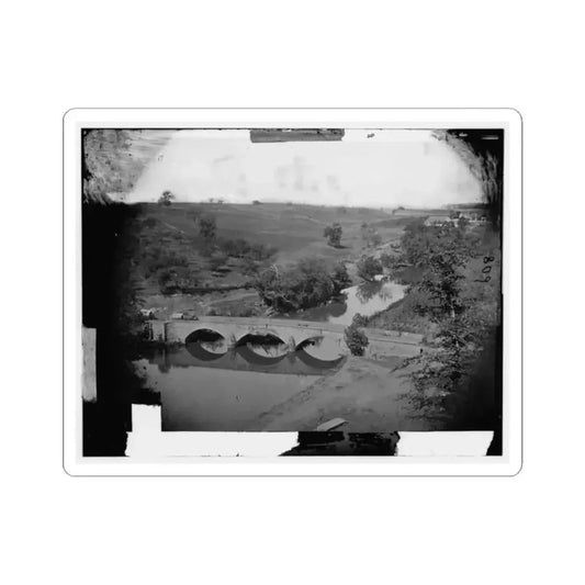 Antietam, Md. Another View of Antietam Bridge (U.S. Civil War) STICKER Vinyl Kiss-Cut Decal 2 Inch White - The Sticker Space