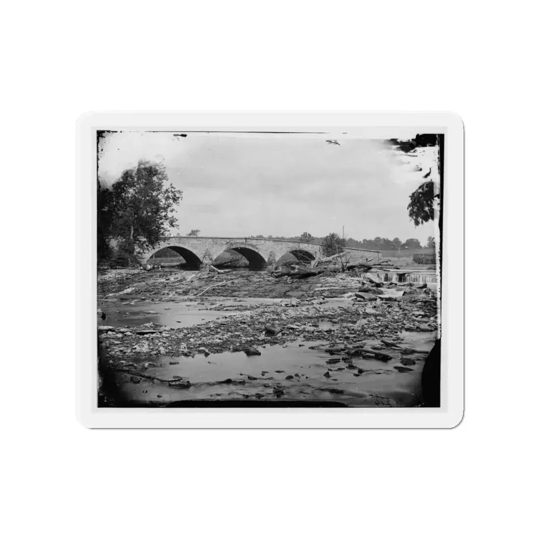 Antietam, Md. Antietam Bridge On The Sharpsburg-Boonsboro Turnpike (U.S. Civil War) Refrigerator Magnet 4 Inch Die-Cut - The Sticker Space