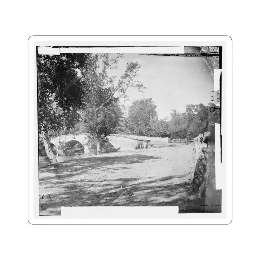 Antietam, Md. Burnside Bridge (U.S. Civil War) STICKER Vinyl Kiss-Cut Decal 4 Inch White - The Sticker Space