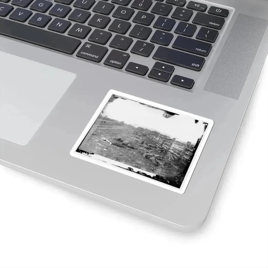 Antietam, Md. Confederate Dead by a Fence on the Hagerstown Road (U.S. Civil War) STICKER Vinyl Kiss-Cut Decal - The Sticker Space