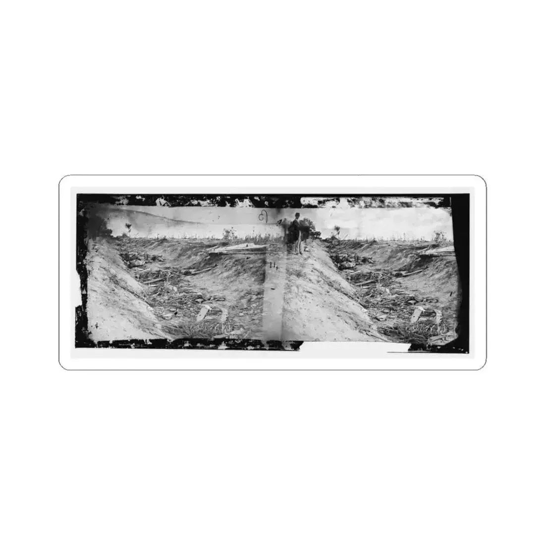 Antietam, Md. Confederate Dead in a Ditch on the Right Wing (U.S. Civil War) STICKER Vinyl Kiss-Cut Decal 3 Inch White - The Sticker Space