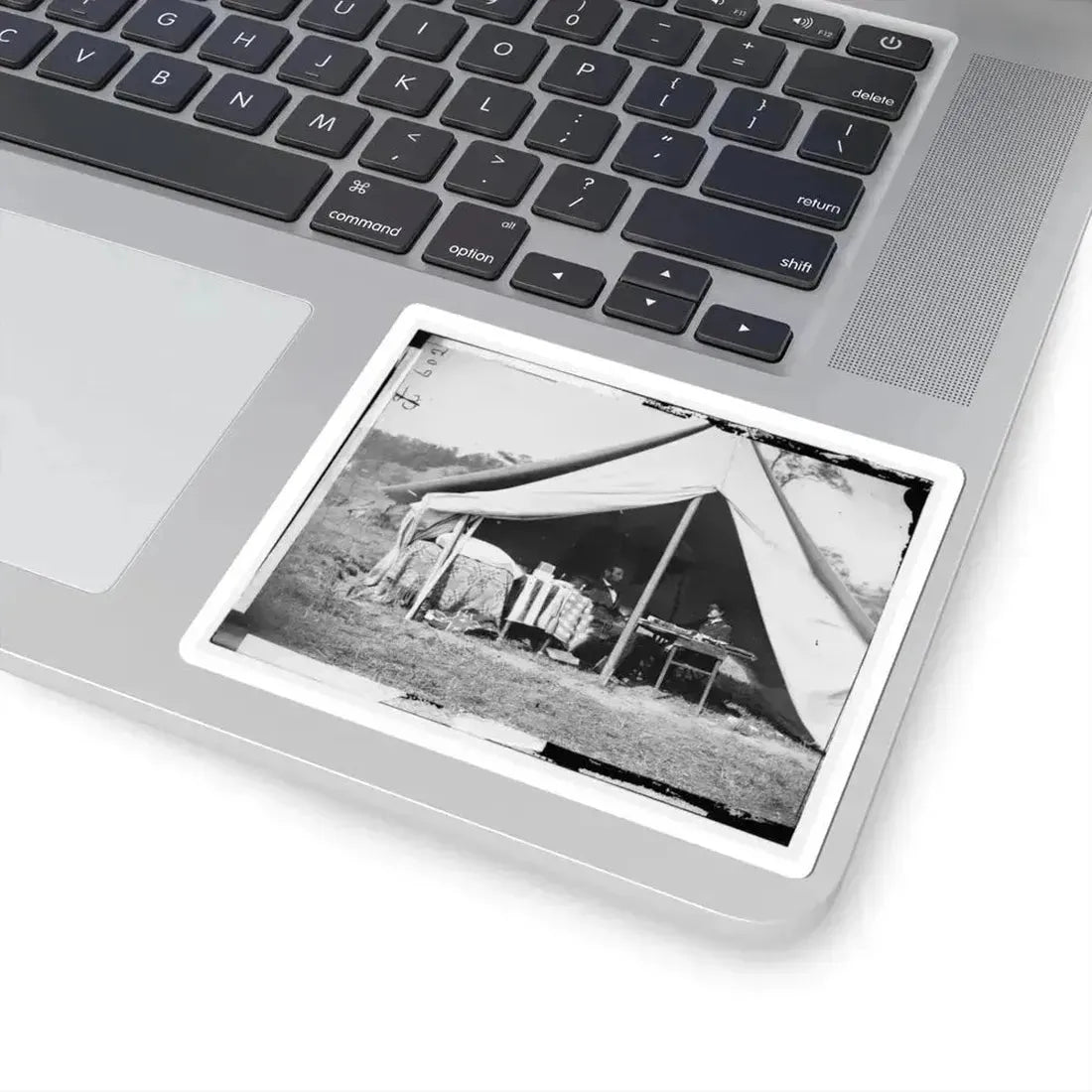 Antietam, Md. President Lincoln and Gen. George B. Mcclellan in the General's Tent; Another View (U.S. Civil War) STICKER Vinyl Kiss-Cut Decal - The Sticker Space