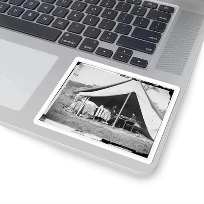 Antietam, Md. President Lincoln and Gen. George B. Mcclellan in the General's Tent; Another View (U.S. Civil War) STICKER Vinyl Kiss-Cut Decal - The Sticker Space