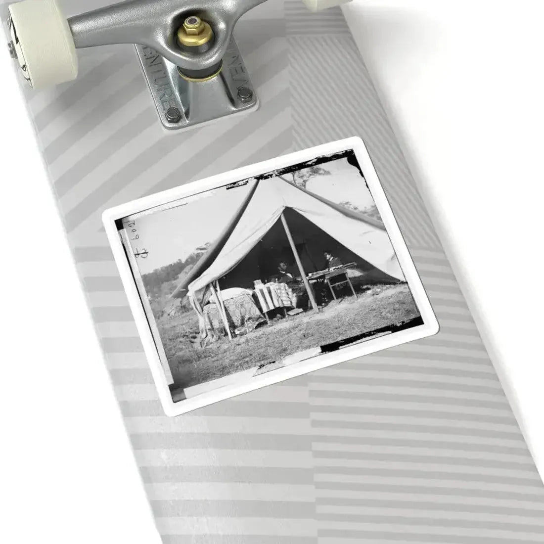 Antietam, Md. President Lincoln and Gen. George B. Mcclellan in the General's Tent; Another View (U.S. Civil War) STICKER Vinyl Kiss-Cut Decal - The Sticker Space
