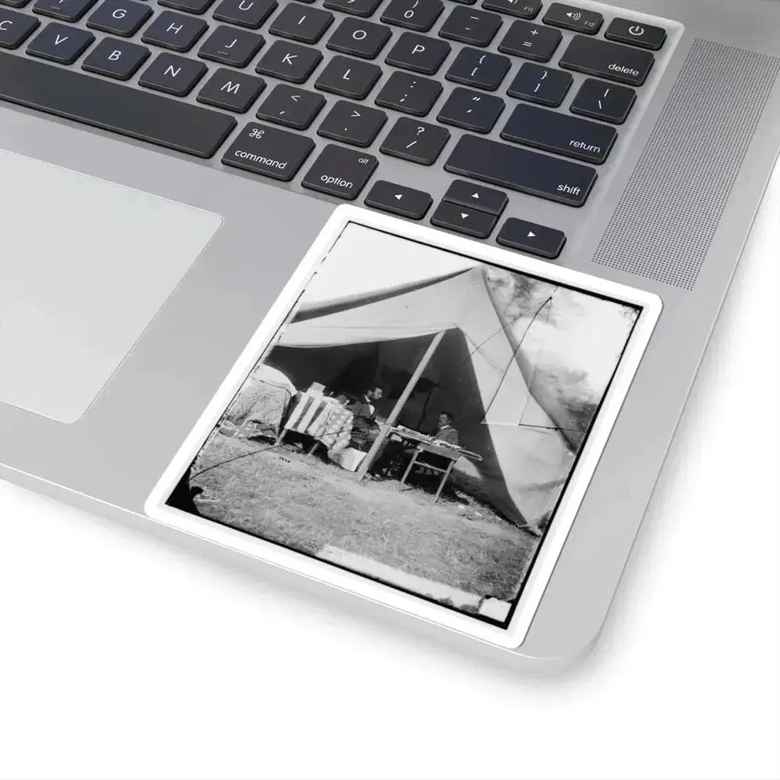 Antietam, Md. President Lincoln and Gen. George B. Mcclellan in the General's Tent (U.S. Civil War) STICKER Vinyl Kiss-Cut Decal - The Sticker Space