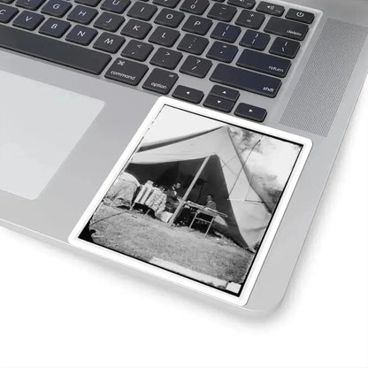 Antietam, Md. President Lincoln and Gen. George B. Mcclellan in the General's Tent (U.S. Civil War) STICKER Vinyl Kiss-Cut Decal - The Sticker Space