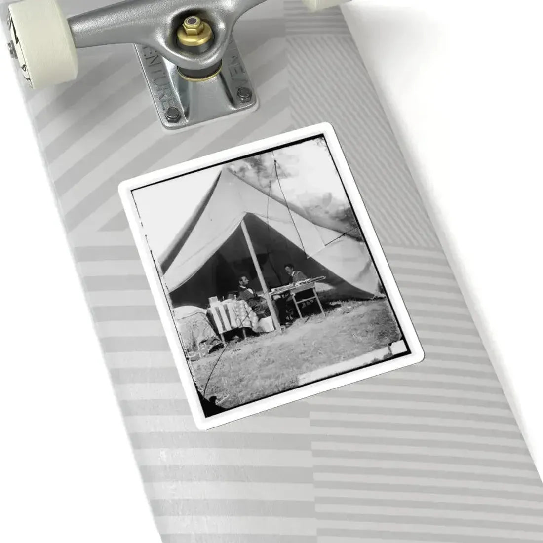 Antietam, Md. President Lincoln and Gen. George B. Mcclellan in the General's Tent (U.S. Civil War) STICKER Vinyl Kiss-Cut Decal - The Sticker Space