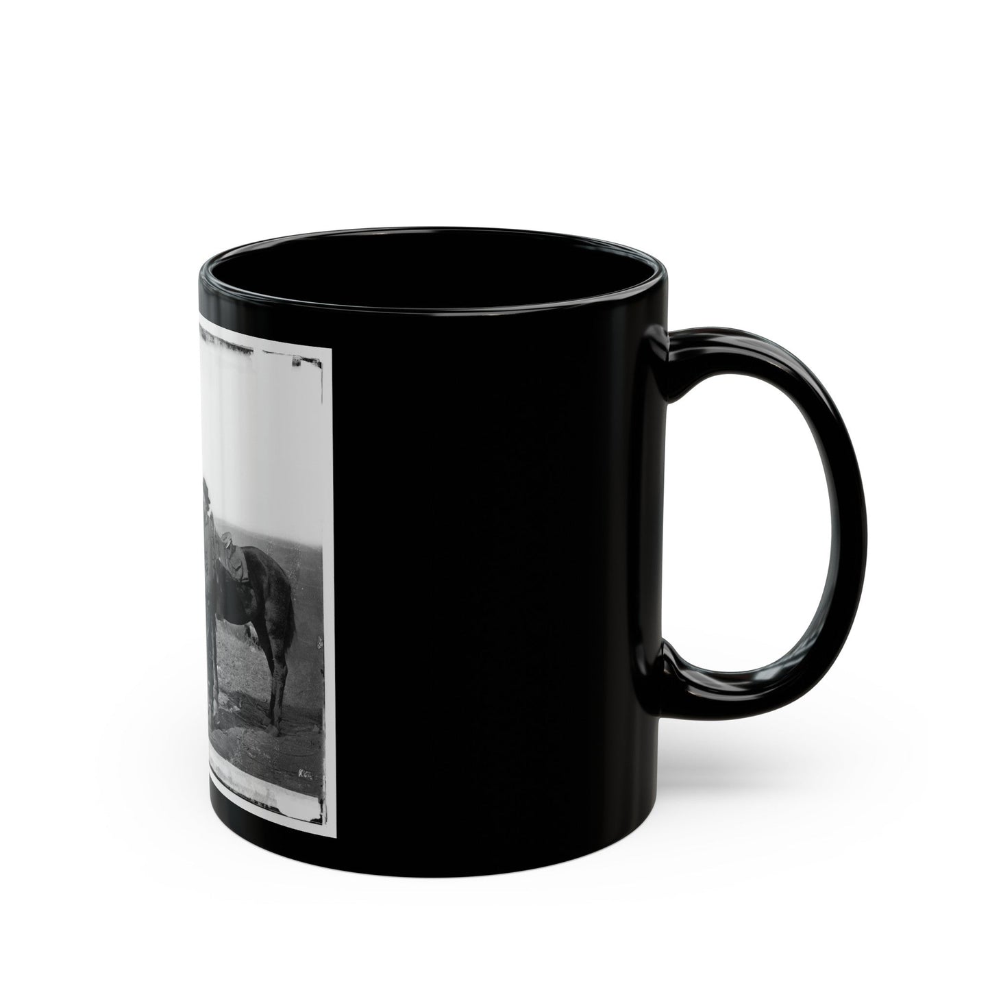 Antietam, Md. A Cavalry Orderly (U.S. Civil War) Black Coffee Mug-The Sticker Space