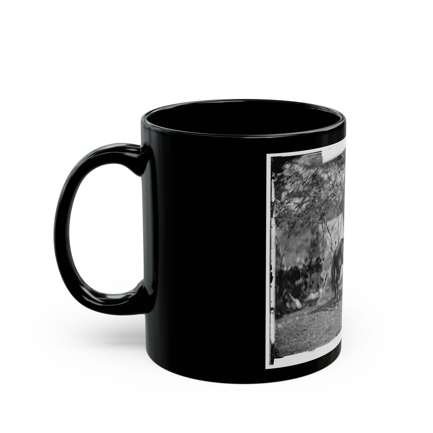 Antietam, Md. Allan Pinkerton ( E. J. Allen ) Of The Secret Service On Horseback (U.S. Civil War) Black Coffee Mug