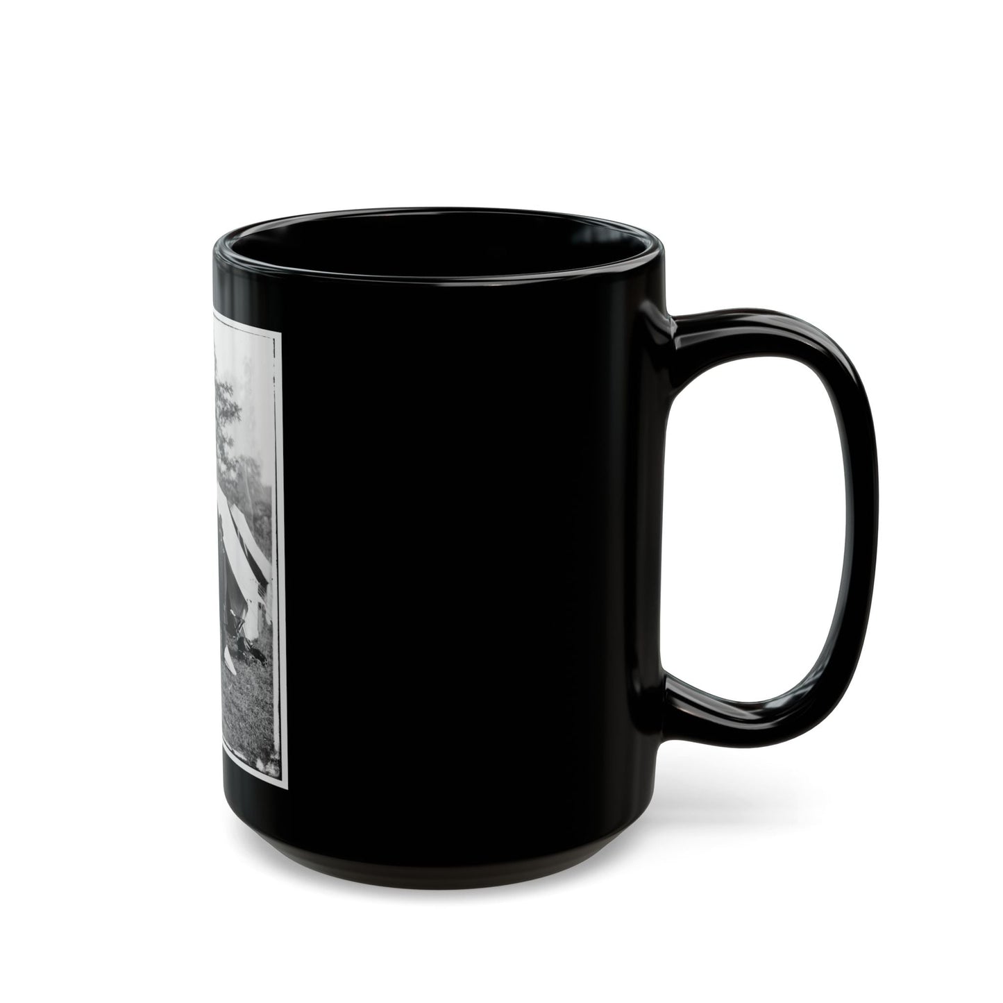 Antietam, Md. Allan Pinkerton, President Lincoln, And Maj. Gen. John A. Mcclernand (U.S. Civil War) Black Coffee Mug