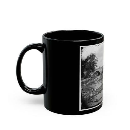 Antietam, Md. Antietam Bridge On The Sharpsburg-Boonsboro Turnpike (U.S. Civil War) Black Coffee Mug-The Sticker Space