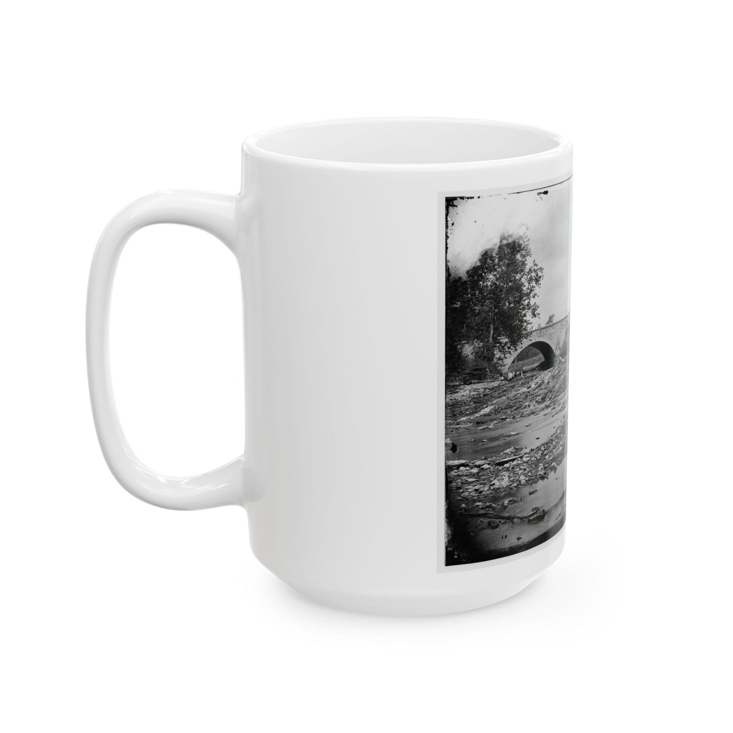 Antietam, Md. Antietam Bridge On The Sharpsburg-Boonsboro Turnpike (U.S. Civil War) White Coffee Mug-The Sticker Space