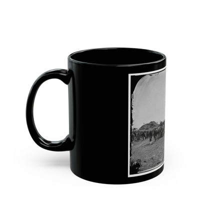 Antietam, Md. Blacksmith Shoeing Horses At Headquarters, Army Of The Potomac (U.S. Civil War) Black Coffee Mug-The Sticker Space