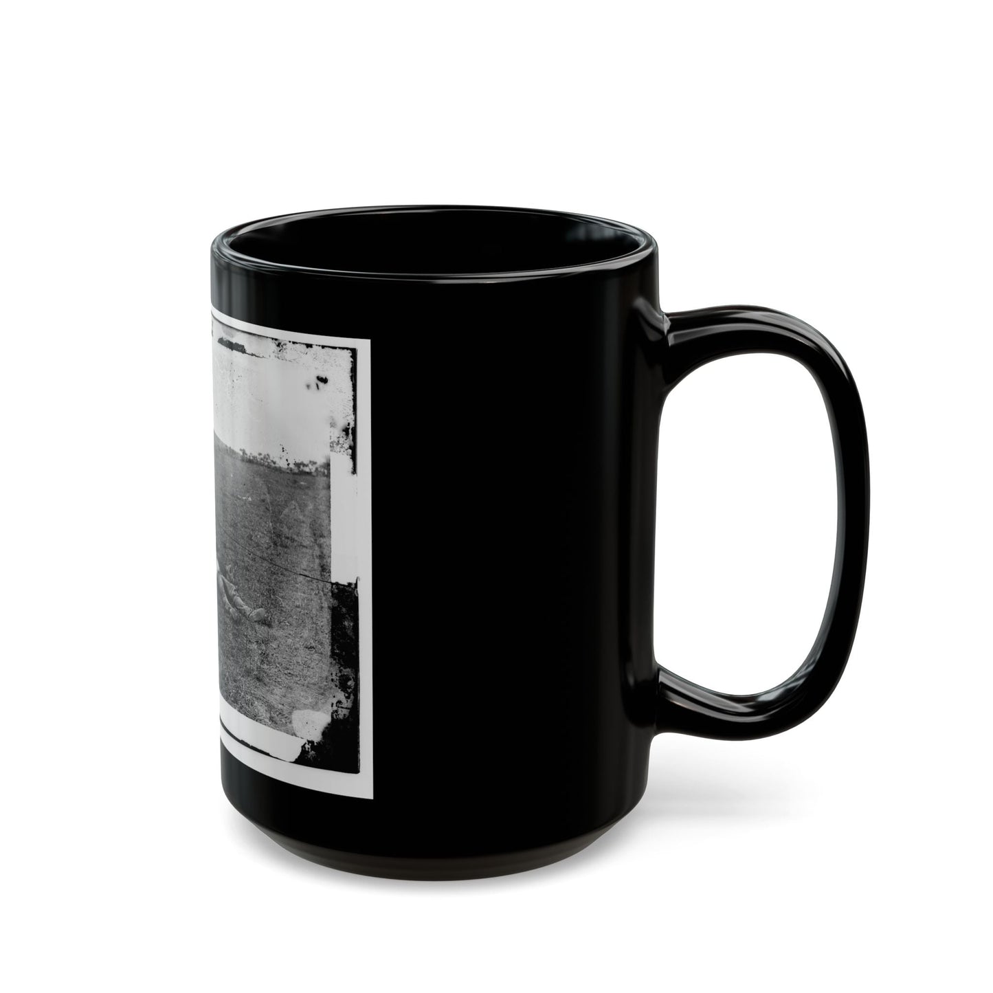 Antietam, Md. Bodies Of Confederate Dead Gathered For Burial (U.S. Civil War) Black Coffee Mug-The Sticker Space