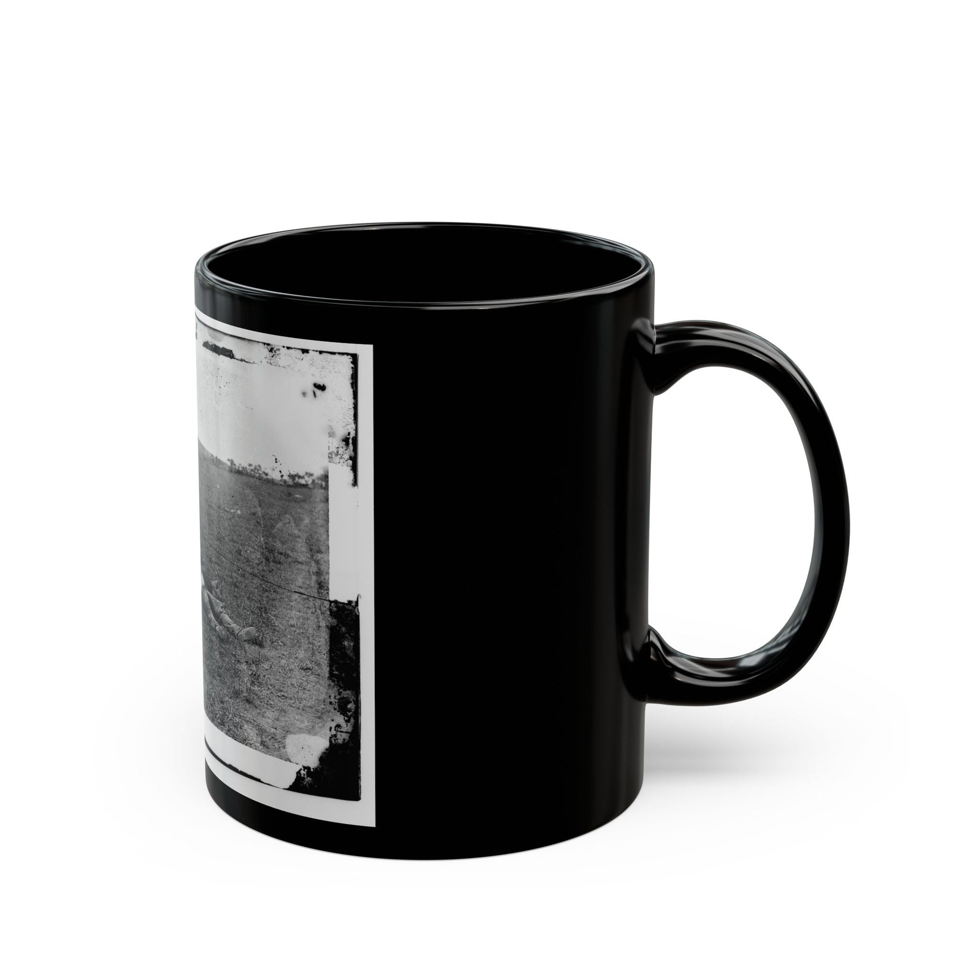 Antietam, Md. Bodies Of Confederate Dead Gathered For Burial (U.S. Civil War) Black Coffee Mug-The Sticker Space