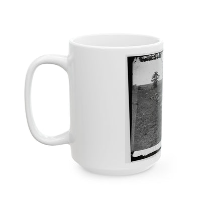 Antietam, Md. Bodies Of Confederate Dead Gathered For Burial (U.S. Civil War) White Coffee Mug-The Sticker Space