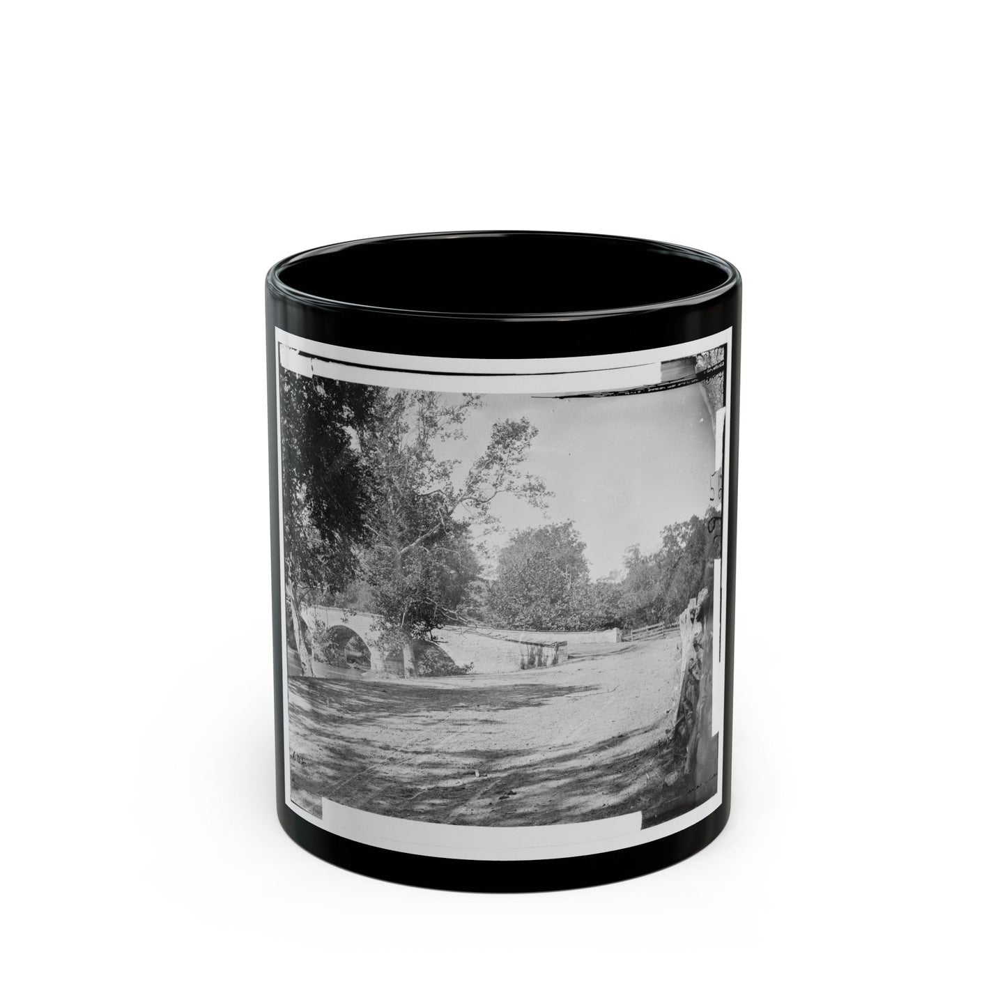 Antietam, Md. Burnside Bridge (U.S. Civil War) Black Coffee Mug-11oz-The Sticker Space