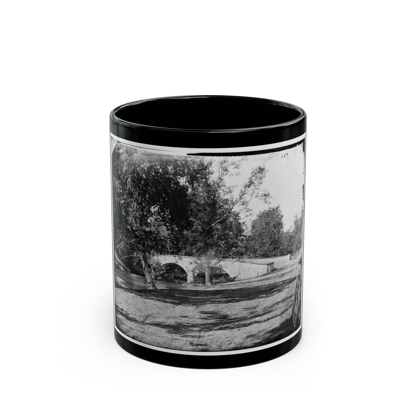 Antietam, Md. Burnside's Bridge (U.S. Civil War) Black Coffee Mug-11oz-The Sticker Space