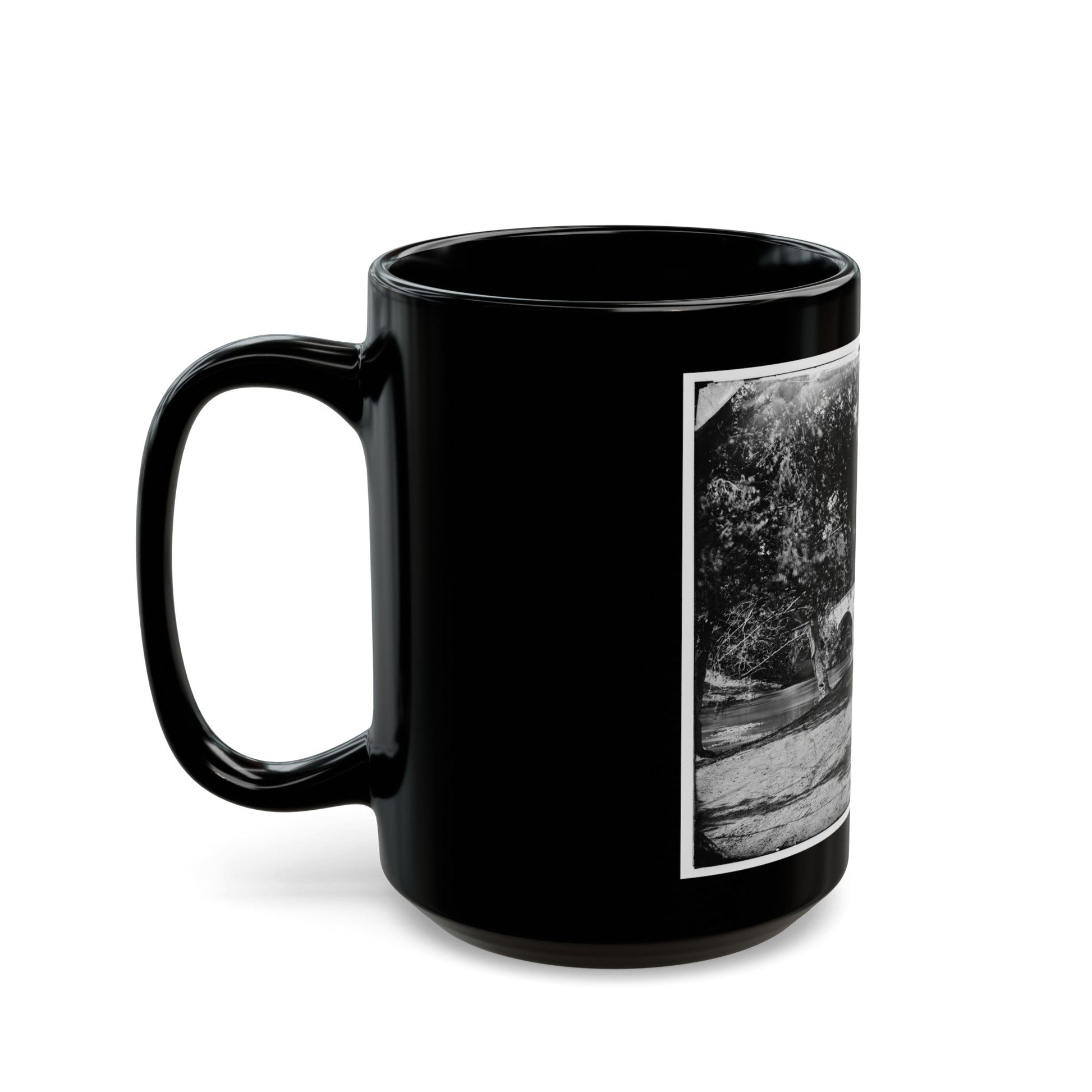 Antietam, Md. Burnside's Bridge (U.S. Civil War) Black Coffee Mug-The Sticker Space