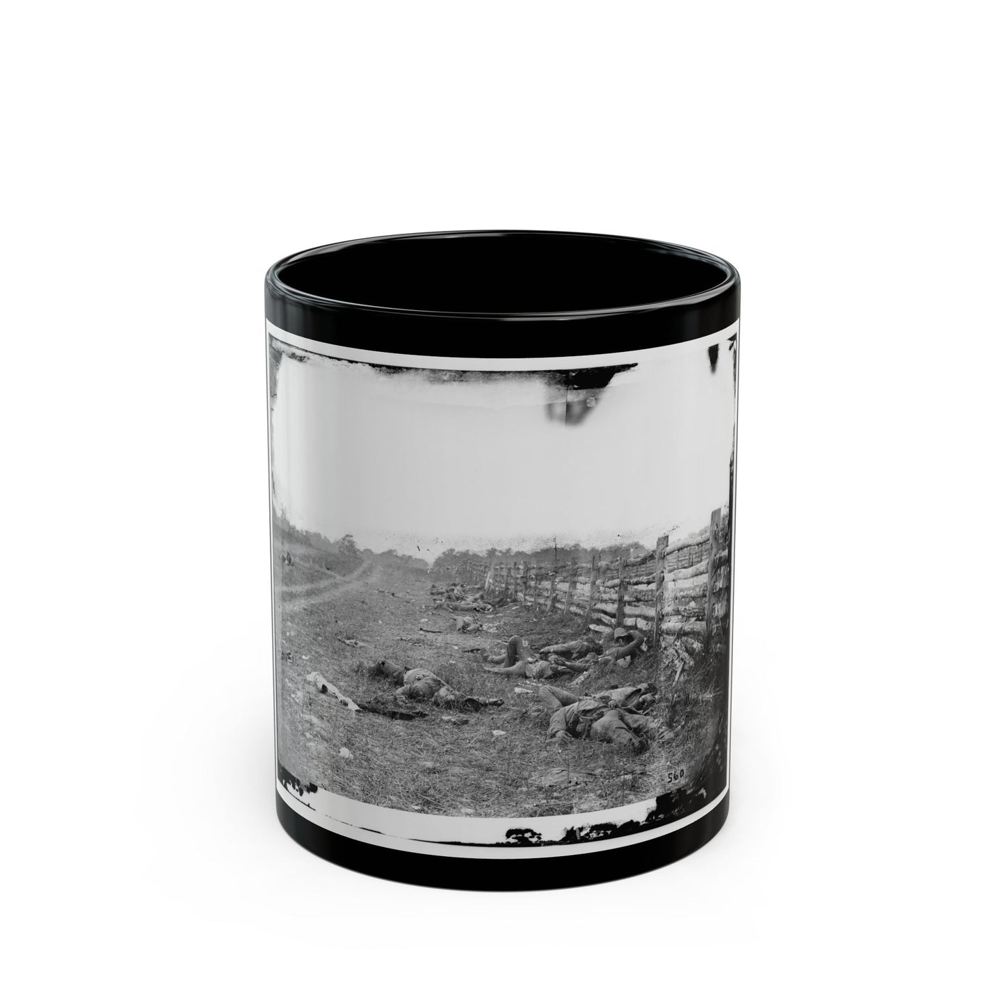 Antietam, Md. Confederate Dead By A Fence On The Hagerstown Road (U.S. Civil War) Black Coffee Mug