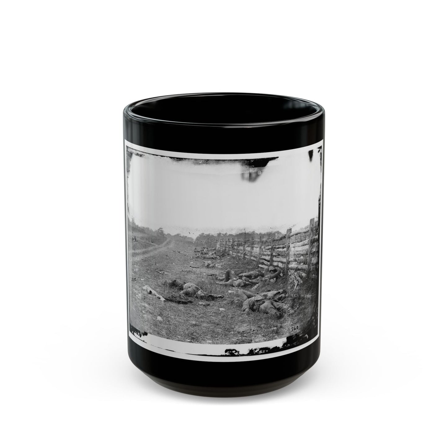 Antietam, Md. Confederate Dead By A Fence On The Hagerstown Road (U.S. Civil War) Black Coffee Mug