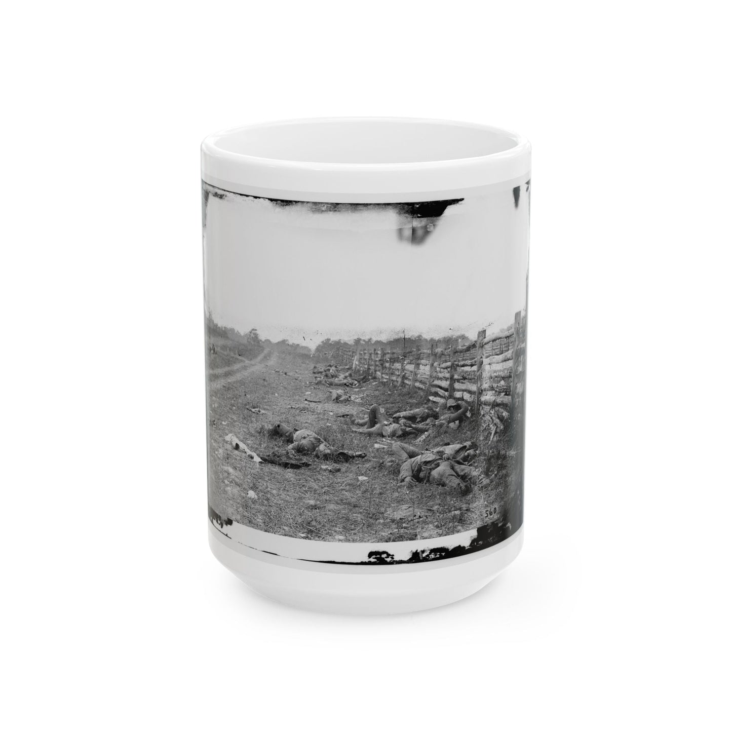 Antietam, Md. Confederate Dead By A Fence On The Hagerstown Road (U.S. Civil War) White Coffee Mug