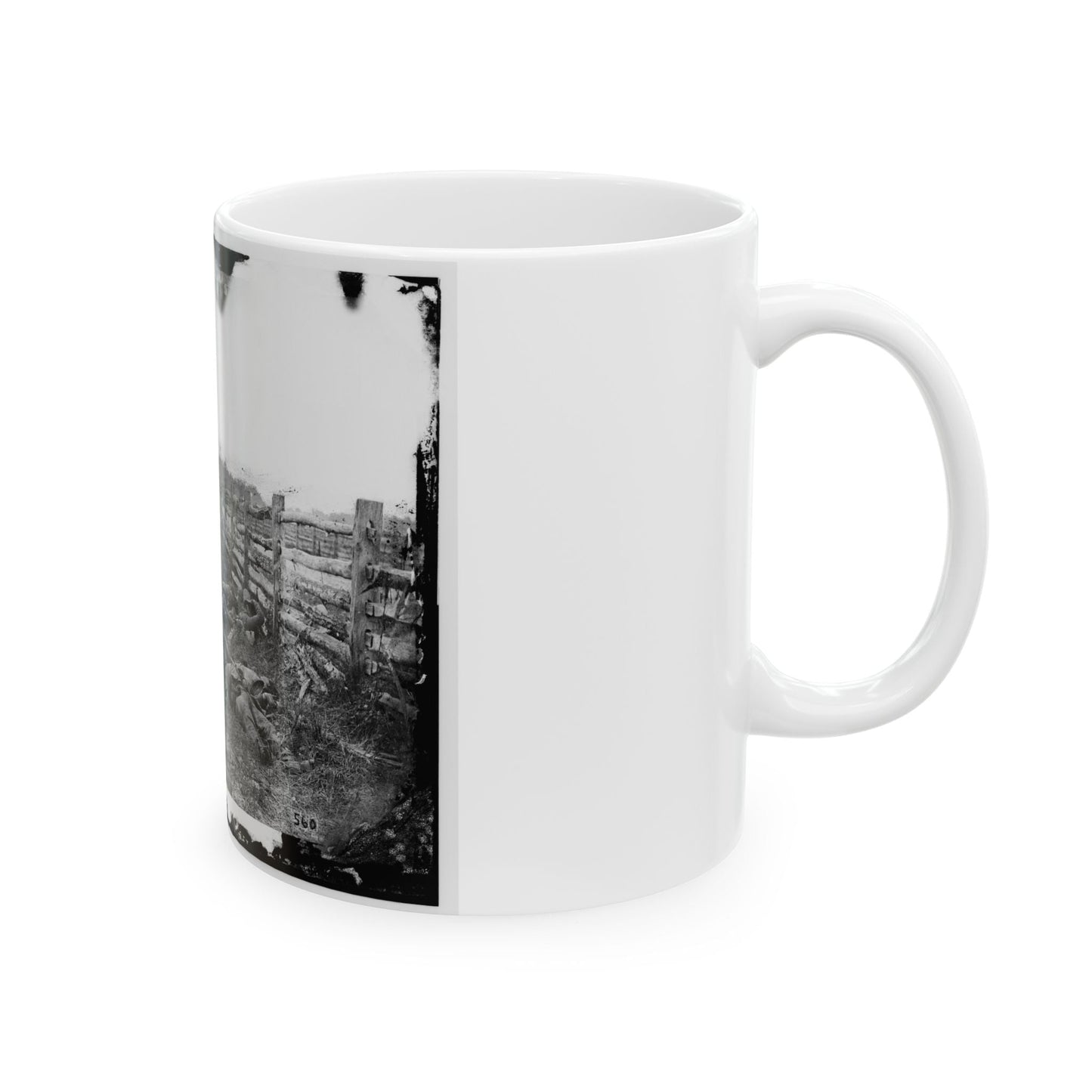 Antietam, Md. Confederate Dead By A Fence On The Hagerstown Road (U.S. Civil War) White Coffee Mug