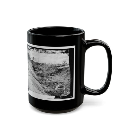 Antietam, Md. Confederate Dead In A Ditch On The Right Wing (U.S. Civil War) Black Coffee Mug-The Sticker Space