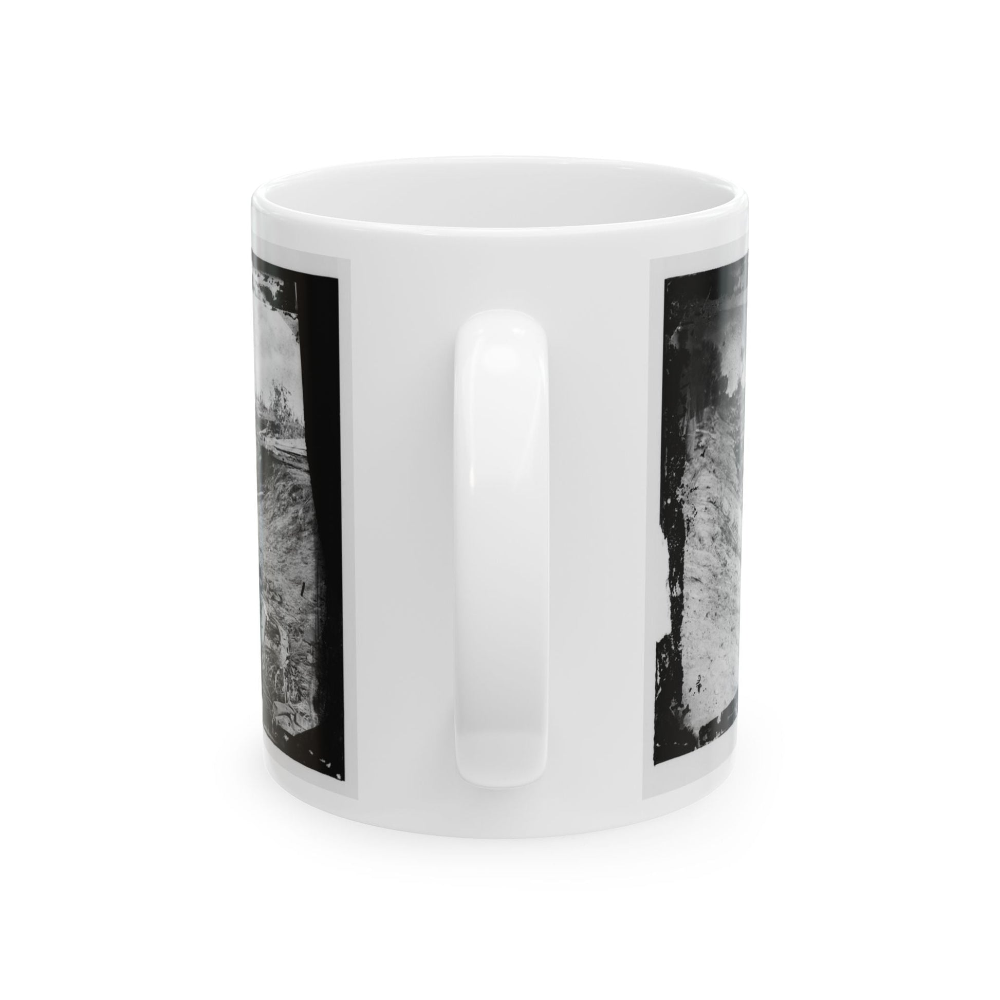 Antietam, Md. Confederate Dead In A Ditch On The Right Wing (U.S. Civil War) White Coffee Mug-The Sticker Space