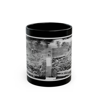 Antietam, Md. Confederate Dead In A Ditch On The Right Wing Used As A Rifle Pit (U.S. Civil War) Black Coffee Mug