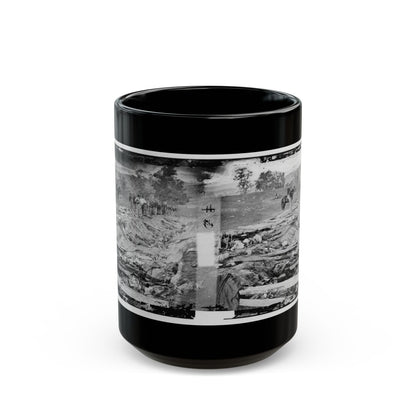 Antietam, Md. Confederate Dead In A Ditch On The Right Wing Used As A Rifle Pit (U.S. Civil War) Black Coffee Mug