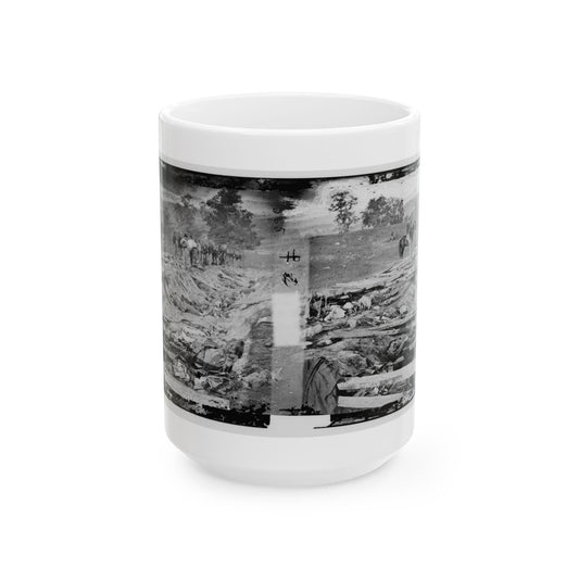 Antietam, Md. Confederate Dead In A Ditch On The Right Wing Used As A Rifle Pit (U.S. Civil War) White Coffee Mug