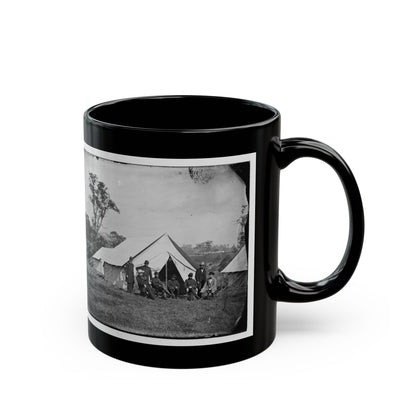 Antietam, Md. Gen. Randolph B. Marcy With Officers And Civilians At Army Of The Potomac Headquarters (U.S. Civil War) Black Coffee Mug