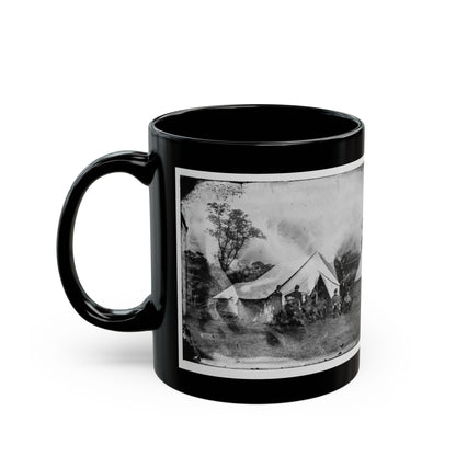 Antietam, Md. Gen. Randolph B. Marcy With Officers And Civilians At Army Of The Potomac Headquarters (U.S. Civil War) Black Coffee Mug