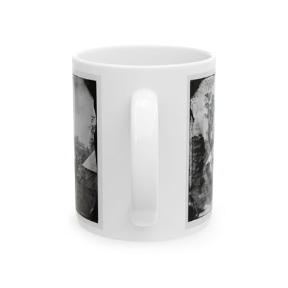 Antietam, Md. Gen. Randolph B. Marcy With Officers And Civilians At Army Of The Potomac Headquarters (U.S. Civil War) White Coffee Mug