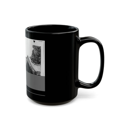 Antietam, Md. President Lincoln With Gen. George B. Mcclellan And Group Of Officers (U.S. Civil War) Black Coffee Mug