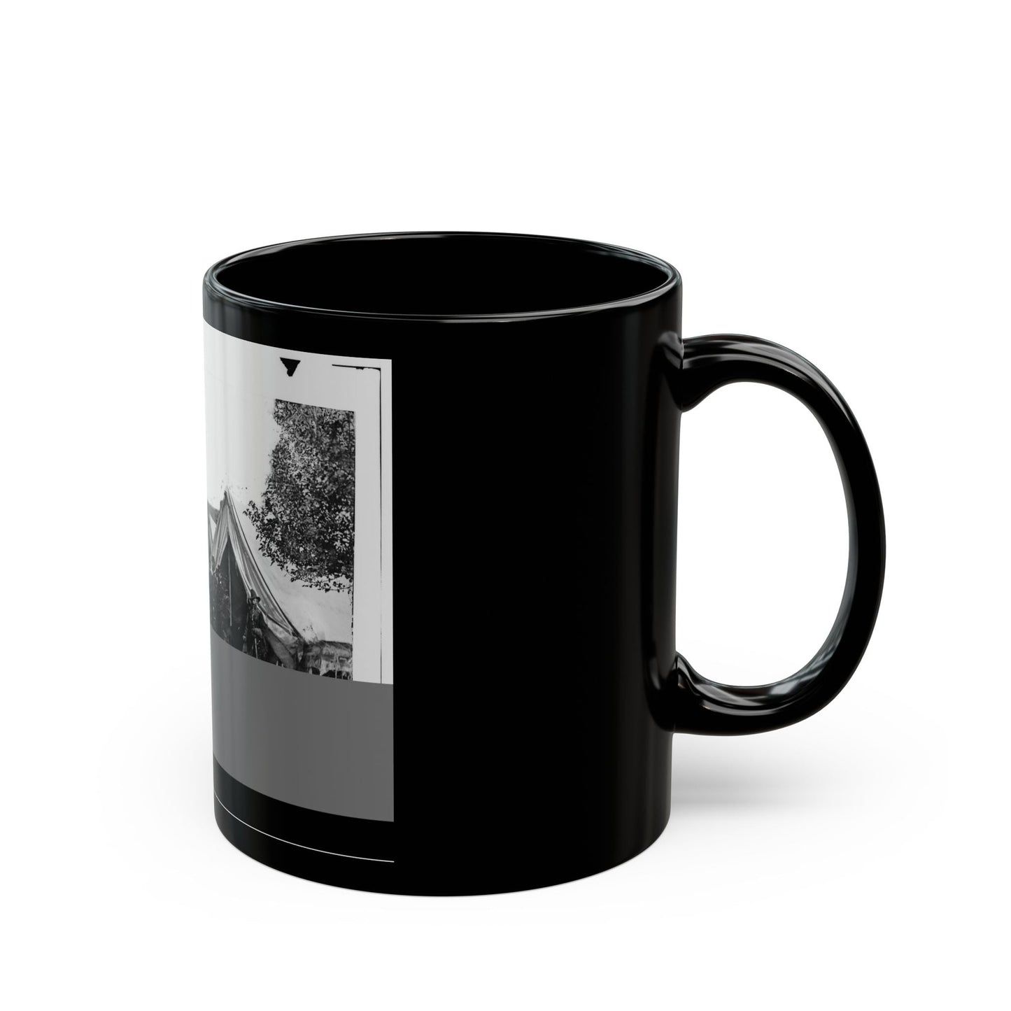 Antietam, Md. President Lincoln With Gen. George B. Mcclellan And Group Of Officers (U.S. Civil War) Black Coffee Mug