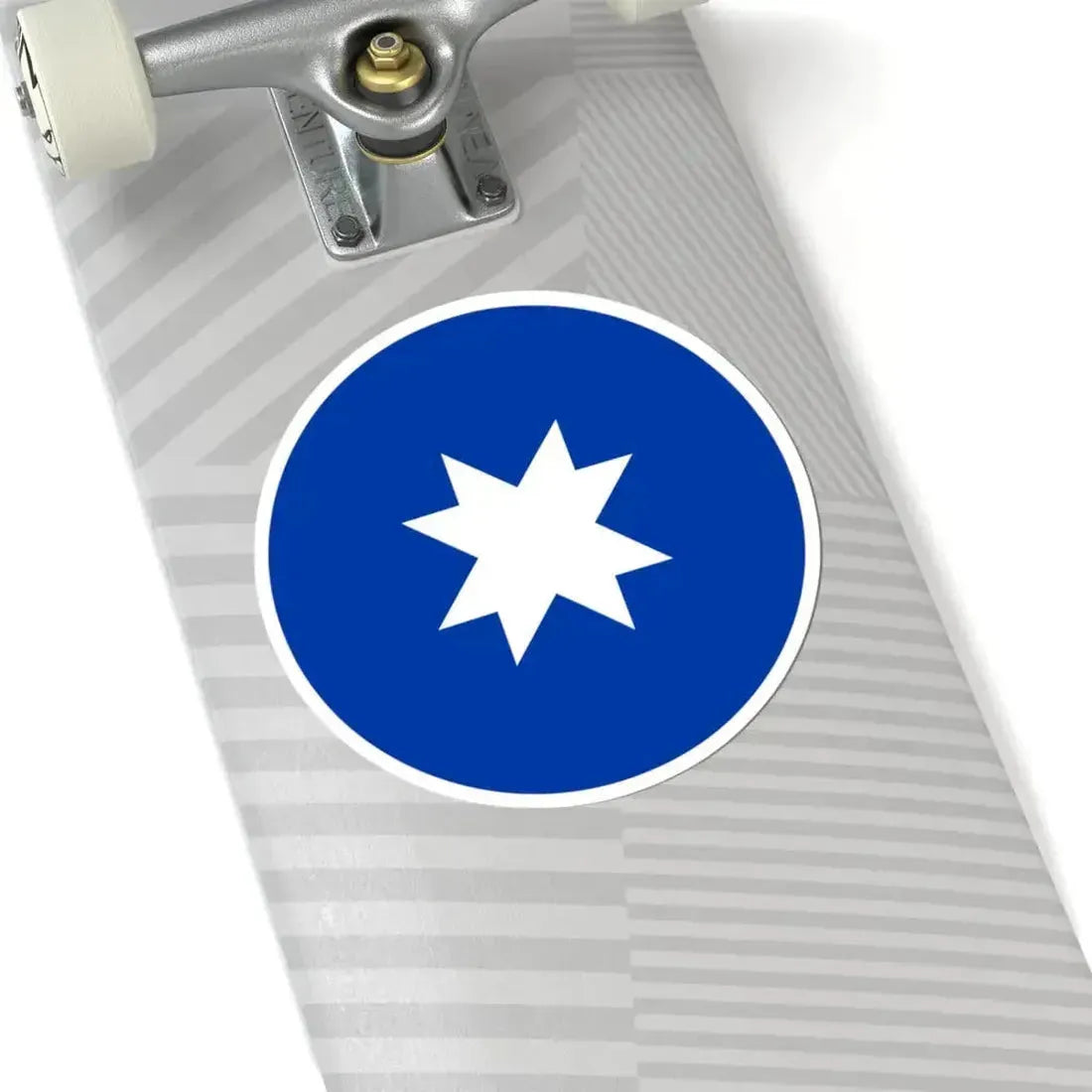 Antigua bandera mapuche redonda (Chile) STICKER Vinyl Kiss-Cut Decal - The Sticker Space