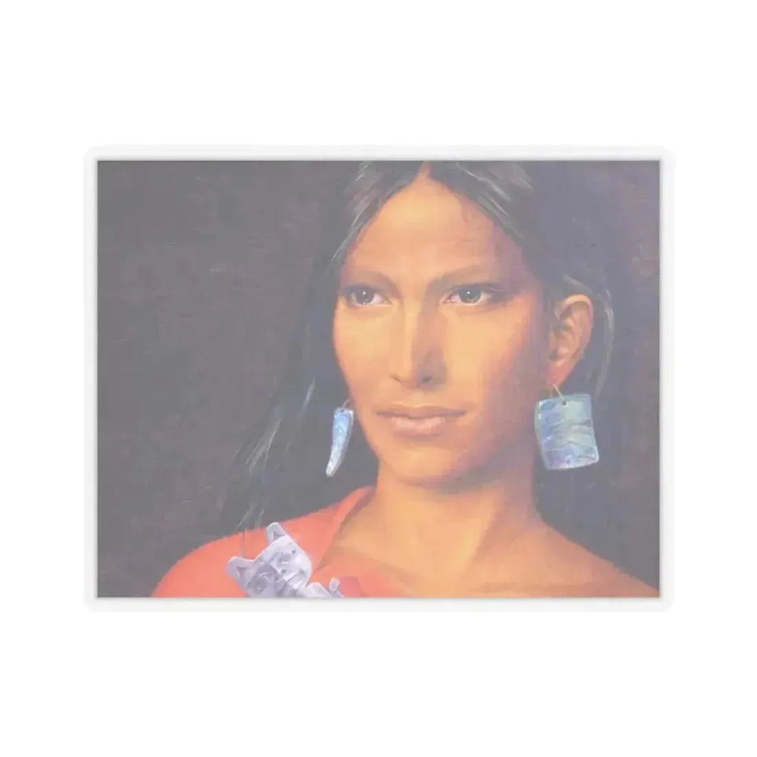 Antoine Tzapoff - Portrait Indians 2 (Native Americans in Art) STICKER Vinyl Kiss-Cut Decal - The Sticker Space