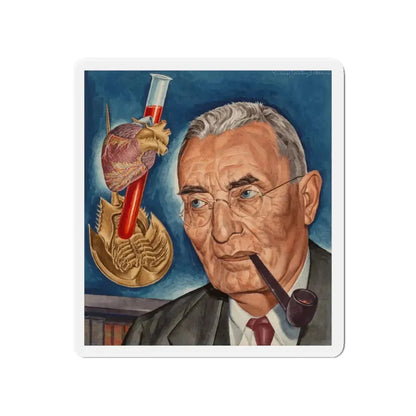 Anton J. Carlson, Time magazine cover, February 10, 1941 (Magazine Illustration) Refrigerator Magnet 4 Inch - The Sticker Space