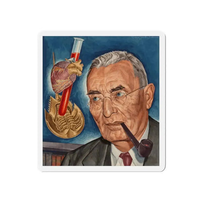 Anton J. Carlson, Time magazine cover, February 10, 1941 (Magazine Illustration) Refrigerator Magnet 6 Inch - The Sticker Space