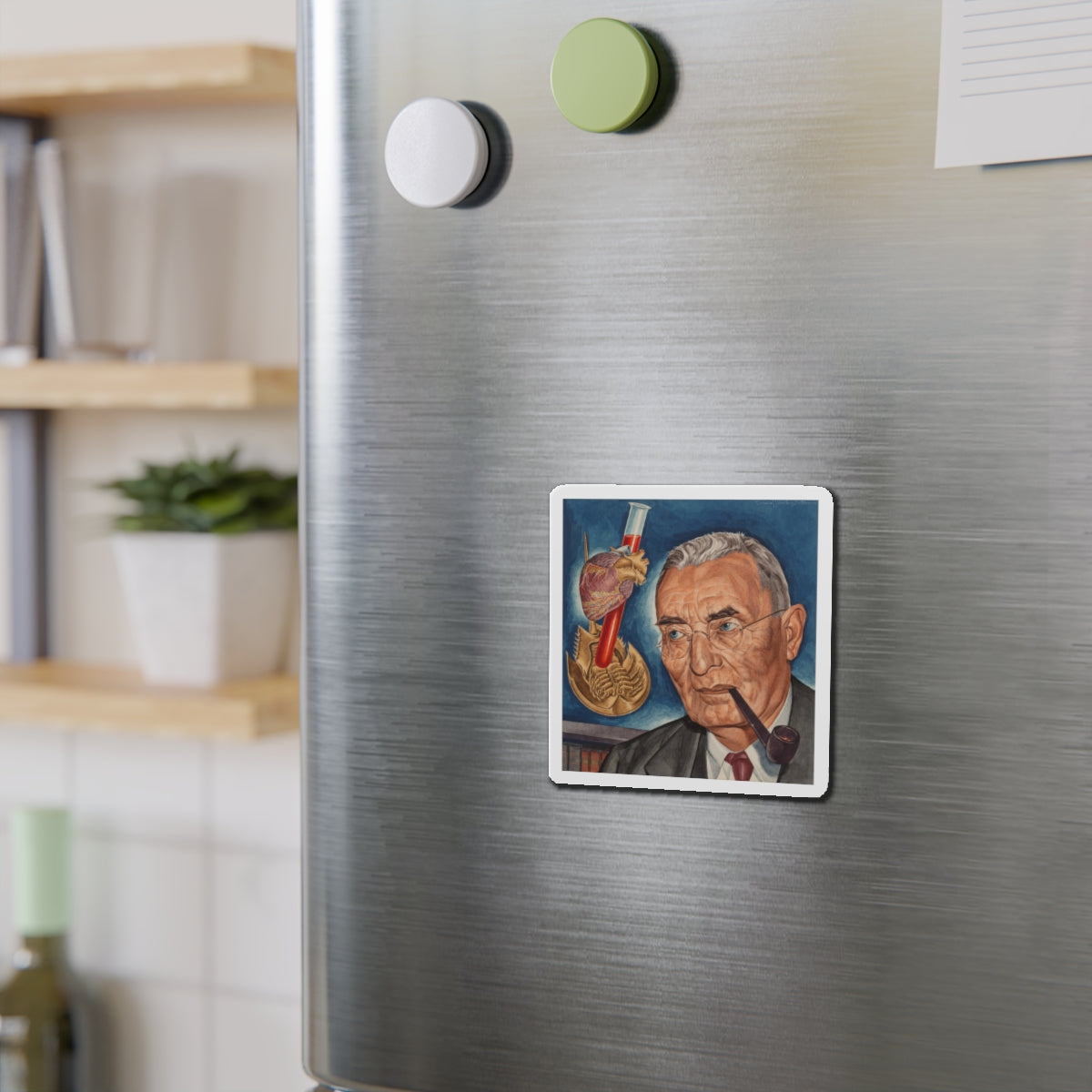 Anton J. Carlson, Time magazine cover, February 10, 1941 (Magazine Illustration) Refrigerator Magnet-The Sticker Space