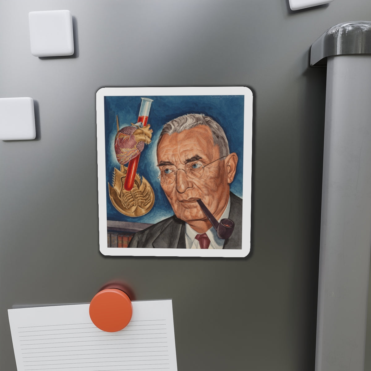 Anton J. Carlson, Time magazine cover, February 10, 1941 (Magazine Illustration) Refrigerator Magnet-The Sticker Space