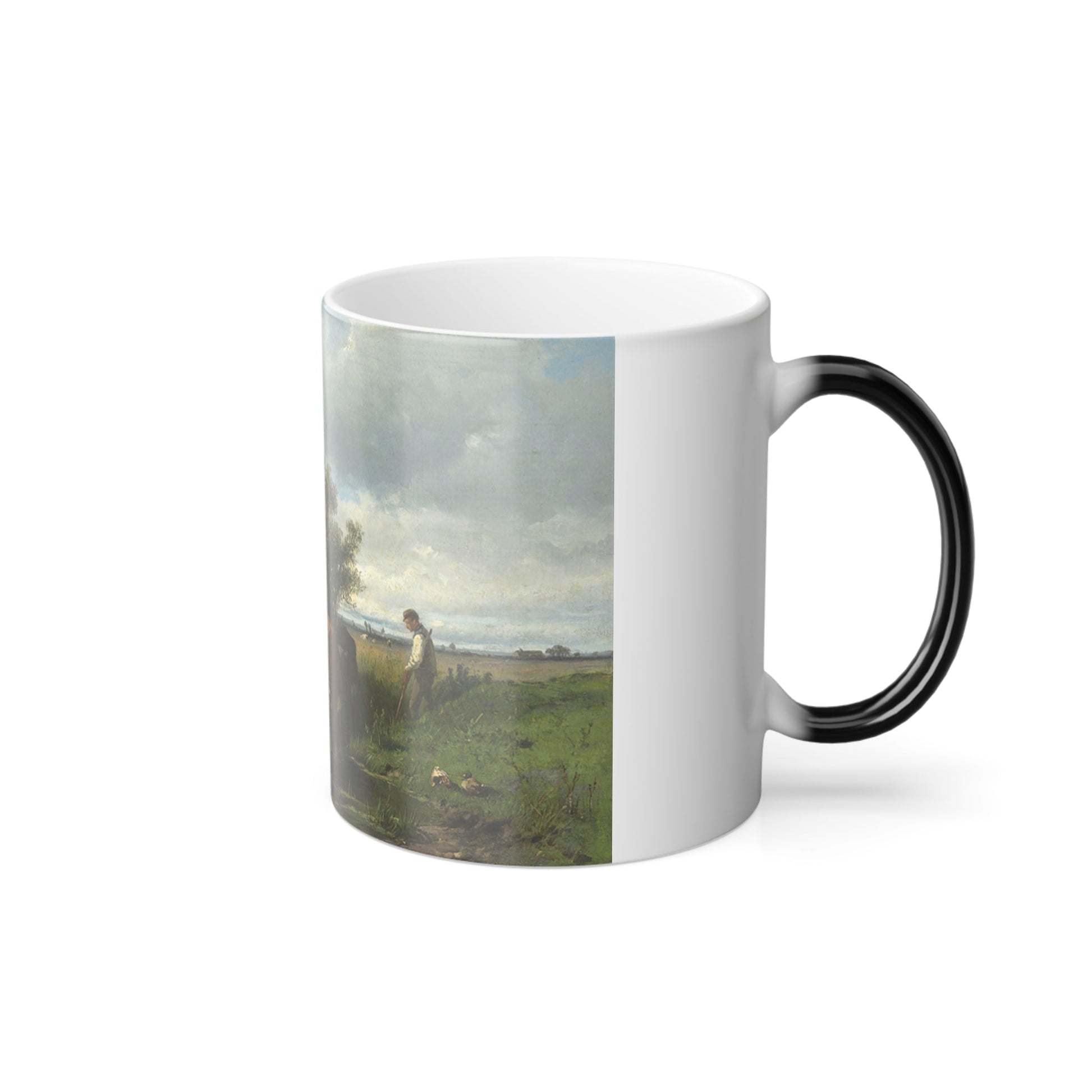 Anton Mauve (1838-1888) Cattle Watering - Color Changing Mug 11oz-11oz-The Sticker Space