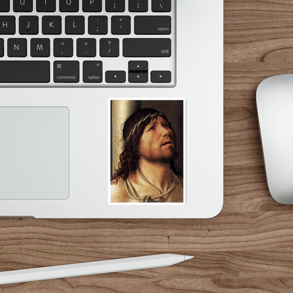 ANTONELLO da Messina - Christ at the Column (Artwork) STICKER Vinyl Die-Cut Decal-The Sticker Space