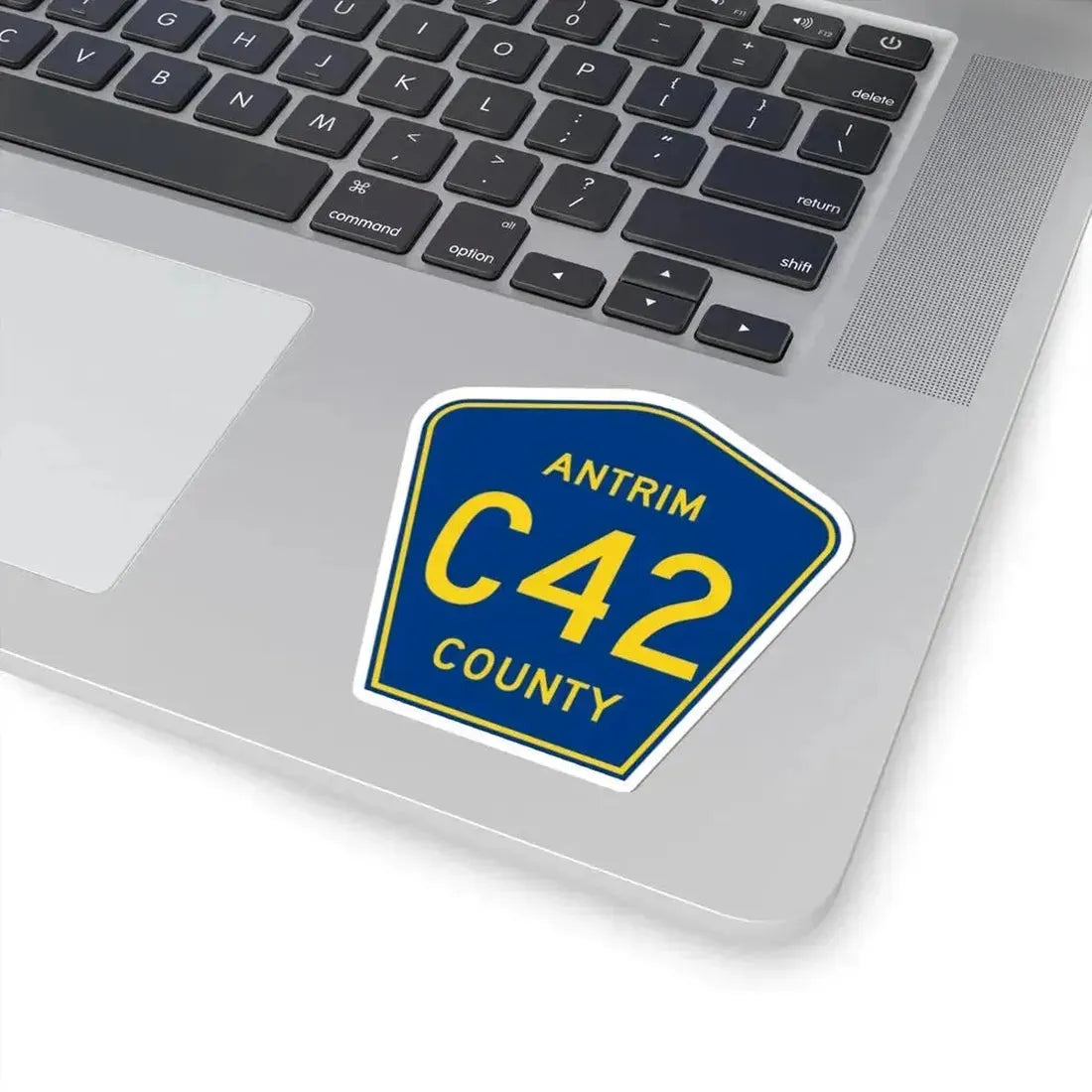 Antrim County C-42 (Michigan) (Road Sign) STICKER Vinyl Kiss-Cut Decal - The Sticker Space